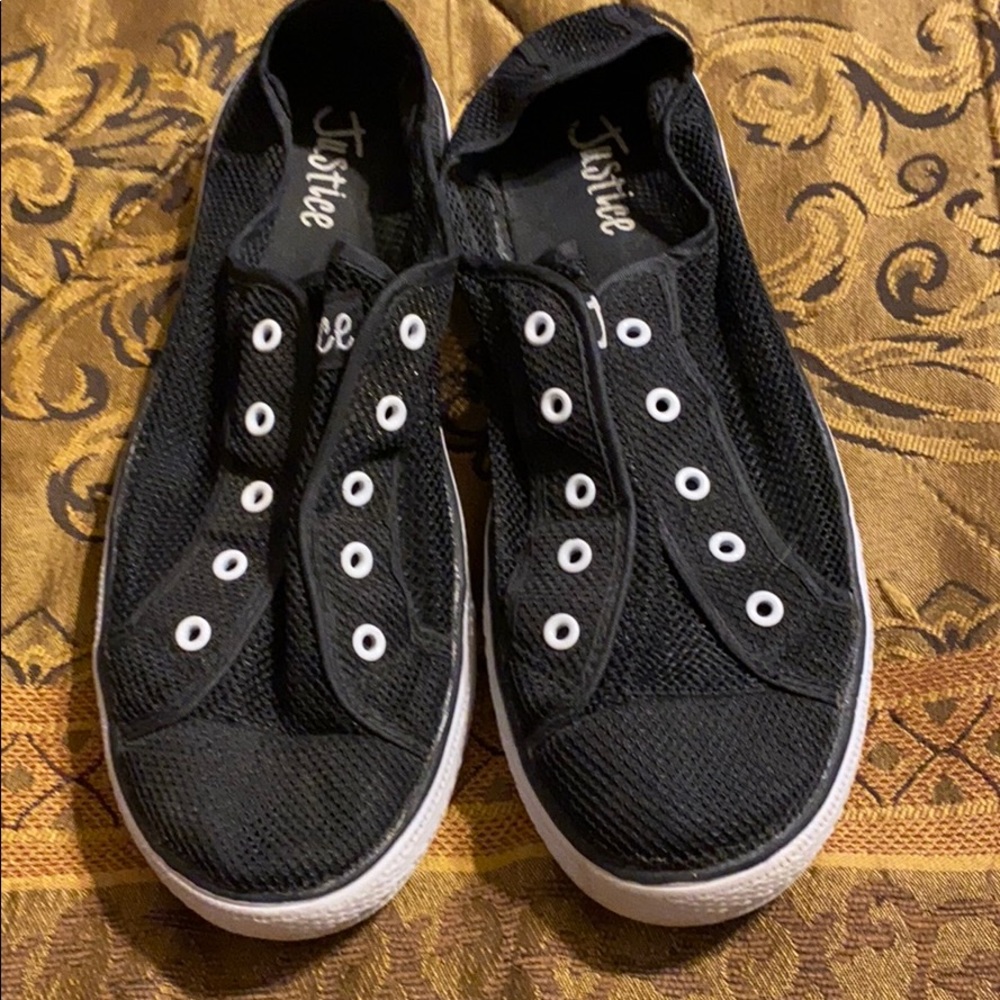 Justice netted swim shoes